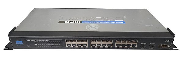 Switch Cisco Linksys SRW2024 24P 10/100/1000