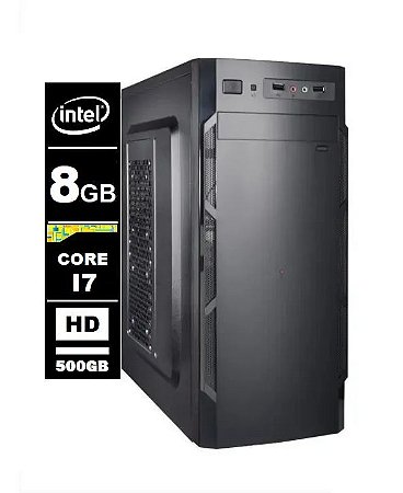 Computador Intel Core I7 8gb Ddr3 500gb Sata / Wifi