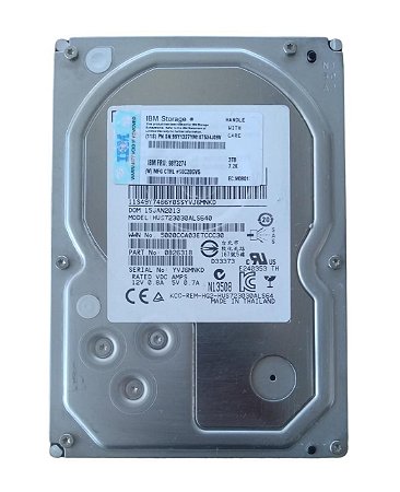 Hd Ibm Sas 3TB 7.2K HUS723030ALS640 P/N 0B26318 (Semi-Novo)