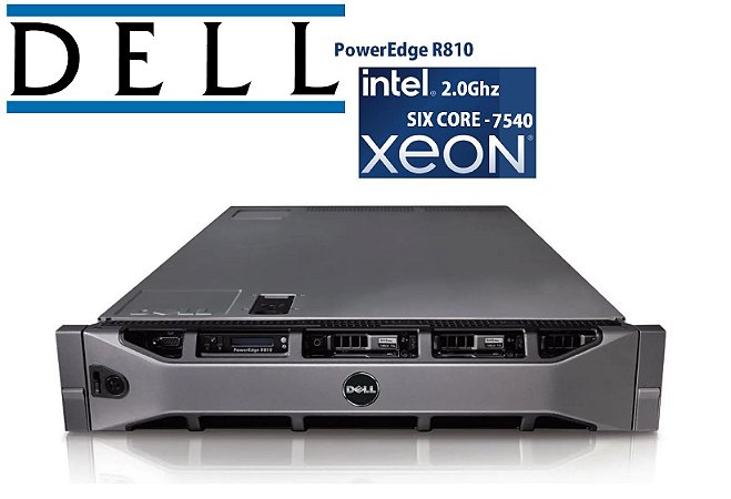 Servidor Dell R810 4 Proc Sixcore – 24 cores 128gb 1.8tb Hd