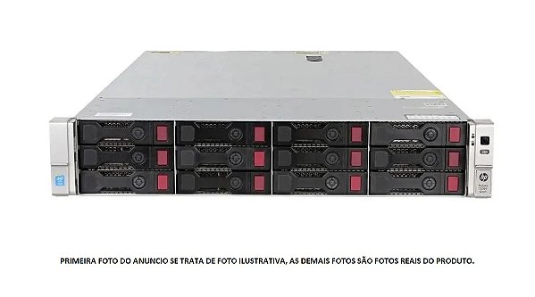 Servidor HP DL380 G9 2- E5 2673 24 cores 128gb 2tb Seminovo