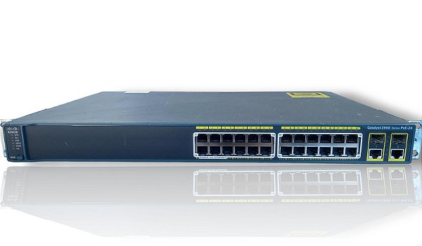 SWITCH CISCO CATALYST 2960 24P 10/100 POE - Semi Novo