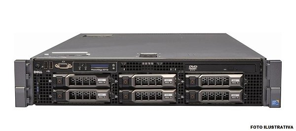 Servidor Dell R710 Poweredge 2 Xeon Six Core 128gb 600Gb Sas