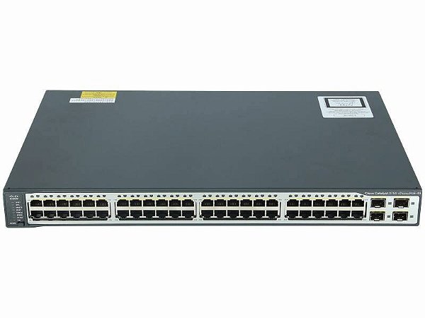 SWITCH CISCO 3750 V2 48P 10/100 POE WS-C3750V2-48PS-E