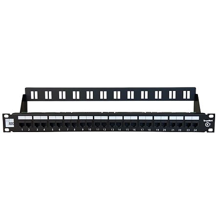PATCH PANEL ADC CAT6 24 PORTAS TRUENET 1U