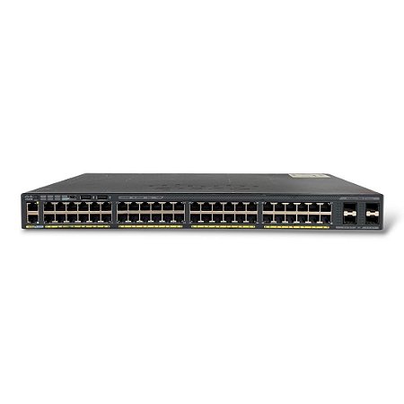 SWITCH CISCO 2960X 48P POE GIGABIT + 4 SFP 1G - SEMINOVO