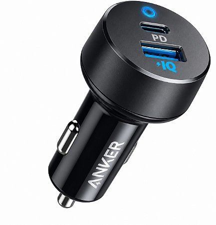 CARREGADOR VEICULAR ANKER TURBO 33W USB-C / USB-A