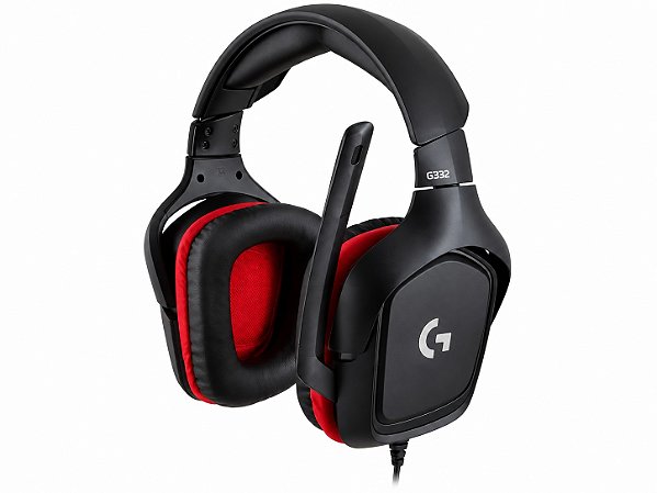 FONE HEADSET GAMER LOGITECH G332 OVER-EAR COM MICROFONE