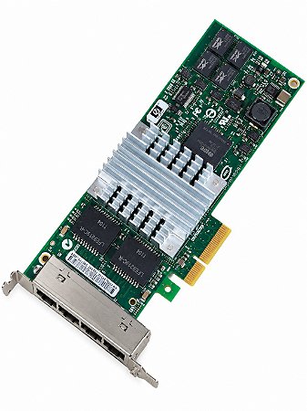 PLACA DE REDE HP NC364T QUADPORT GIGABIT PCI.E PERFIL BAIXO