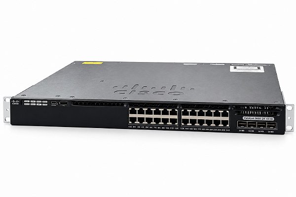SWITCH CISCO C3650 24P GIGABIT / WS-C3650-24TS-L 2 FONTES