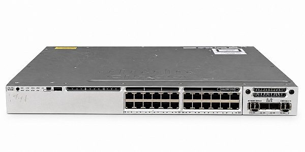 SWITCH CISCO C3850 24P GIGABIT POE / WS-C3850-24P-L 2 FONTES