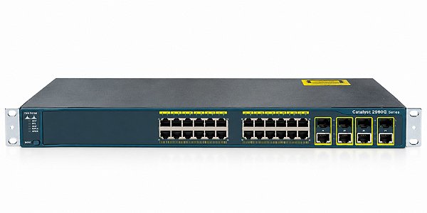 SWITCH CISCO C2960G 24P GIGABIT 4 SFP 1G / WS-C2960G-24TC-L
