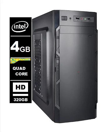Computador Intel Quad Core 4gb 320gb - Promoção