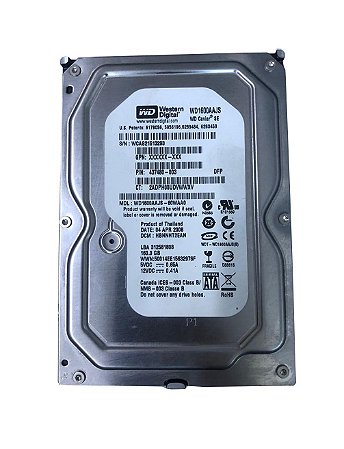 05pçs Hd Sata 160gb 3,5'' Semi Novo Diversos Modelos