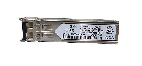 Transceiver Gbic 3com 3CSFP91 850nm 1000 Base-sx