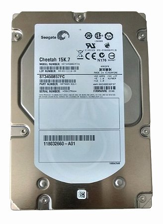 Hd Fiber Channel 450gb 3,5 Seagate Mod: St3450857fc 15k