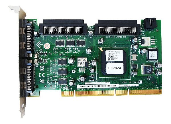 Controladora Adaptec Scsi 39320a 68 Pinos Pci-x C/ Cabo