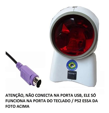 Leitor Codigo Barras Orbit Ms7120 Padaria Ps2 ( Não É Usb )