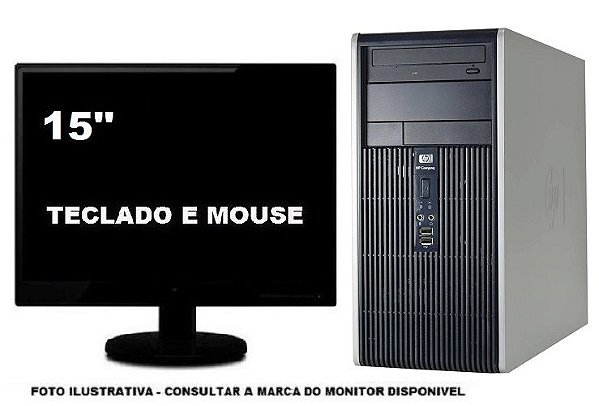 Computador Hp Dc5750 Dualcore 4gb 320gb Mon 15''