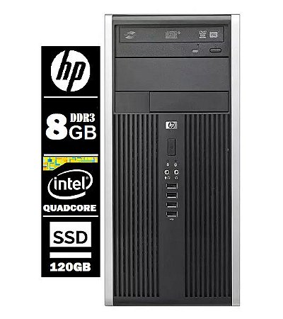 Computador Hp 6000 Quad Core Q6600 8gb Ddr3 Ssd 120gb