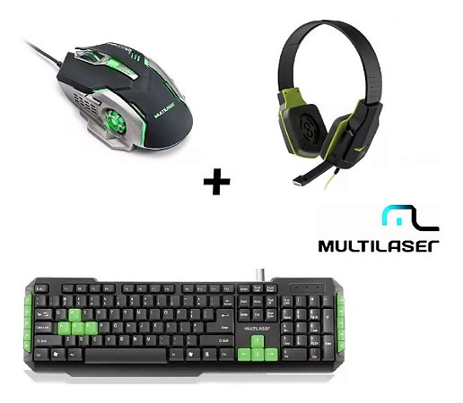 Kit Gamer Teclado Usb Tc201 + Mouse 2400dpi + Fone Gamer