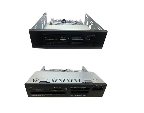 10 pçs Leitor de cartão Interno Desktop Brinde baia 3,5"