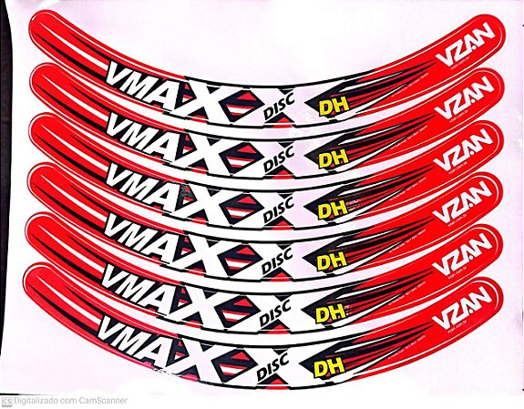 Adesivos Para Aro Aero Vmax Freio a disco