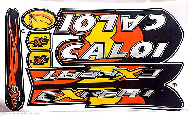 CARTELA DE ADESIVO PARA QUADRO DE BICCLETA CALOIEXPERT PRATA/PRETO/LARANJA/AMARELO