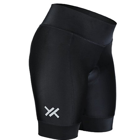 BERMUDA MATTOS RACING BIKE FEMININA PRETO PRETO G Roupa Feminina