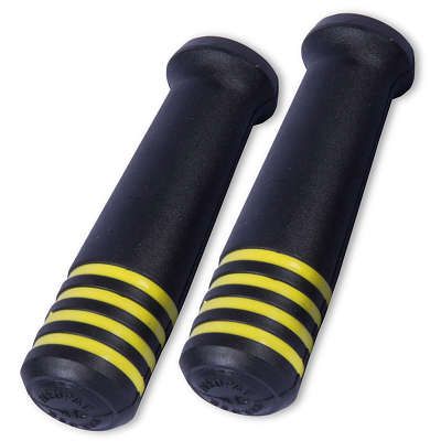 PAR DE MANOPLA PUNHO BIKE MTB NEOPAK PRETO/AMARELO BORRACHA