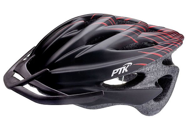CAPACETE CICLISMO RUNNER PRETO/VERMELHO