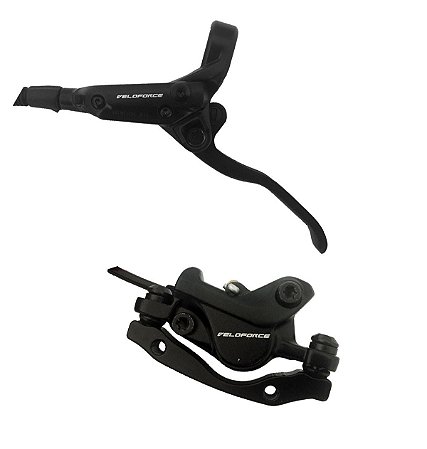 KIT FREIO A DISCO HIDRÁULICO MTB VELOFORCE (MAÇANETAS, PINÇAS E MANGUEIRAS) NA CAIXA