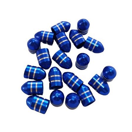 TAMPA DE VÁLVULA DE ALUMÍNIO AZUL