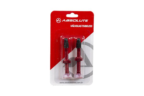 VALVULA TUBELESS ABSOLUTE VERMELHO 48MM