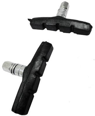 PAR SAPATA BORRACHA FREIO CROSS/FERRADURA COM PARAFUSO