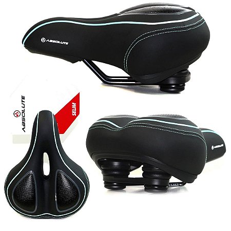 BANCO SELIM ABSOLUTE COMFORT PRETO/CIANO VAZADO