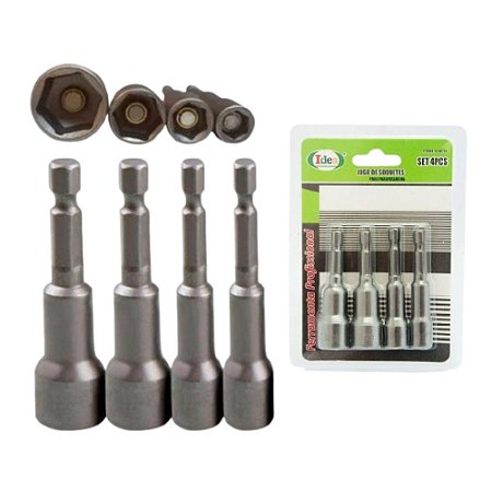 JOGO SOQUETES MAG. 4PCS 8,10,11,13MM
