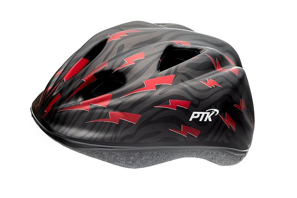 CAPACETE INFANTIL CICLISMO KIDS RAIO VERMELHO