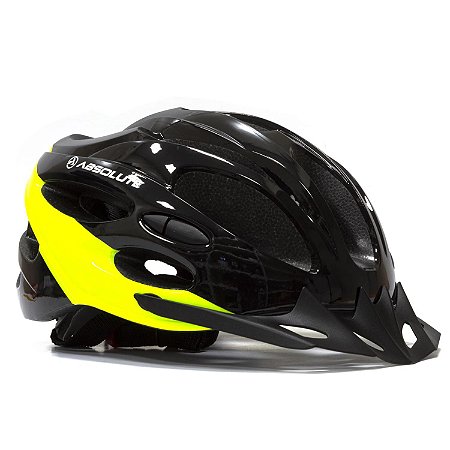 CAPACETE ABSOLUTE NERO PRETO/AMARELO. NEON, TAMANHO M