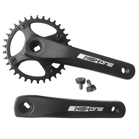 PEDIVELA SINGLE MTB 172.5MM 34D P/10-11 VELOCIDADE - TROCA COROA PRETO