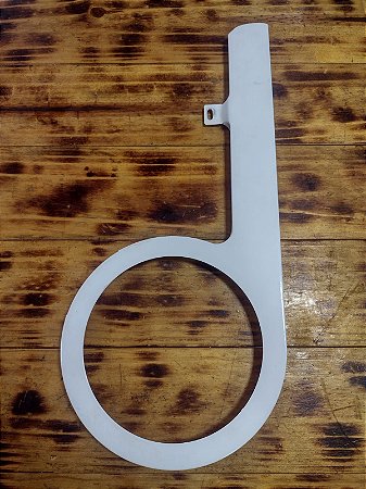 PORTA CORRENTE DE FERRO M BARRA CIRCULAR BRANCO