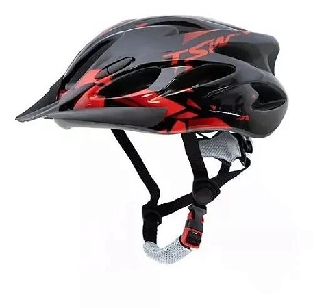 CAPACETE MTB RAPTOR II LED PTVM C/VIS. TSW MEDIO