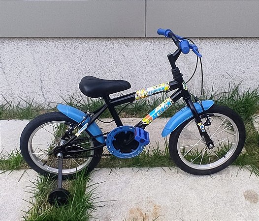 BICICLETA ARO (16) MASCULINA COR PRETO S/ MARCHA MARCA STARBOY