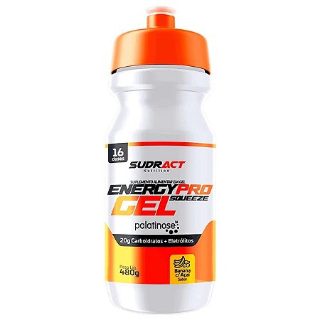 ISOTÔNICO EM PÓ ENERGY PRO GEL SQUEEZE 0.480KG SC BANANA / ACAI UNIDADE