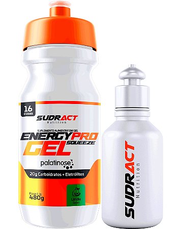 KIT - 1 ENERGY PRO GEL SQUEEZE LIMAO 480g + 1 SQUEEZE 100ml LIMAO