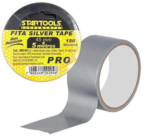 FITA SILVER TAPE 05M X 45MM TAPE 150 MICRONS