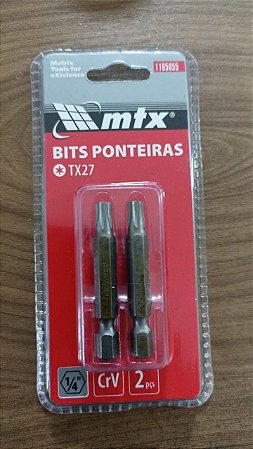 BITS TORX 27X50 ACO CRV C/2 UNIDADES MTX
