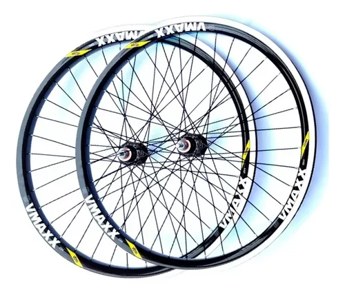 RODAS 26 AERO V-MAXX DISCO 36F CUBO CASSETE DIANTEIRA E TRASEIRA PRETA