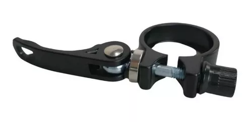 ABRAÇADEIRA DE SELIM ALUMÍNIO 31.8MM COM BLOCAGEM - PRETO