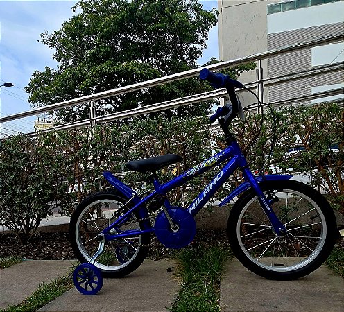 BICICLETA ARO (16) FEMININA COR AZUL/AZUL S/MARCHA MARCA MILANO GROW UP